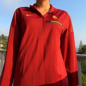 USC NIKE quarter zip